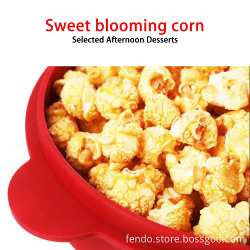 Food Grade Silicone Microwave Popcorn Bowl - Collapsible for Easy Storage